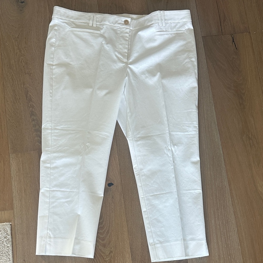Ann Taylor White Petite Pants, NWT